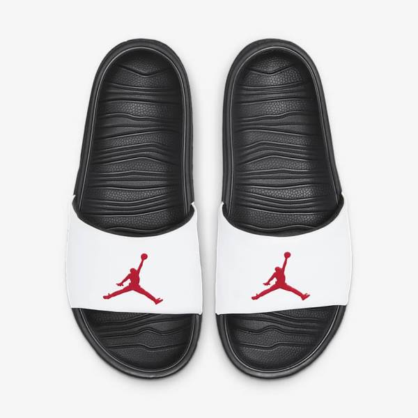 Chanclas Nike Jordan Break Hombre Negras Blancas Rojas | NK038GTI