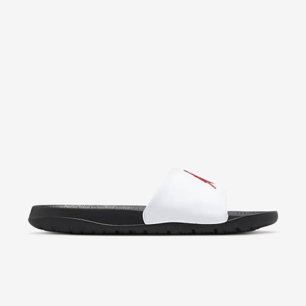 Chanclas Nike Jordan Break Hombre Negras Blancas Rojas | NK587MRG