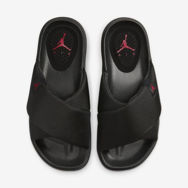 Chanclas Nike Jordan Sophia Mujer Negras Rojas | NK370XVL