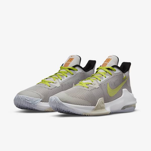 Zapatillas Baloncesto Nike Air Max Impact 3 Hombre Gris Verde | NK346WFP