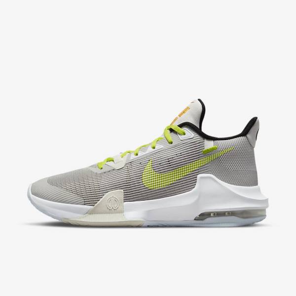 Zapatillas Baloncesto Nike Air Max Impact 3 Hombre Gris Verde | NK346WFP