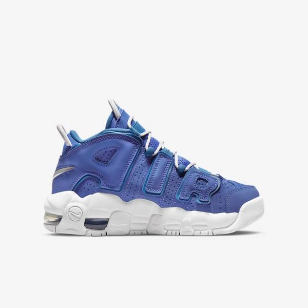 Zapatillas Baloncesto Nike Air More Uptempo Older Niños Azules Blancas | NK453PLV