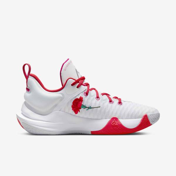 Zapatillas Baloncesto Nike Giannis Immortality Mujer Blancas Rosas Plateadas Rojas | NK975IXR