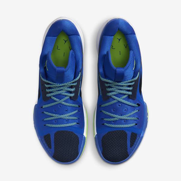 Zapatillas Baloncesto Nike Jordan Zoom Separate Hombre Azul Marino Azules Blancas Verde | NK104HVR