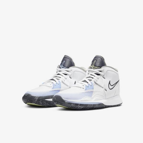 Zapatillas Baloncesto Nike Kyrie Infinity Older Niños Blancas Azules Claro Gris | NK965PWG