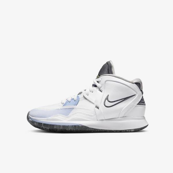 Zapatillas Baloncesto Nike Kyrie Infinity Older Niños Blancas Azules Claro Gris | NK965PWG