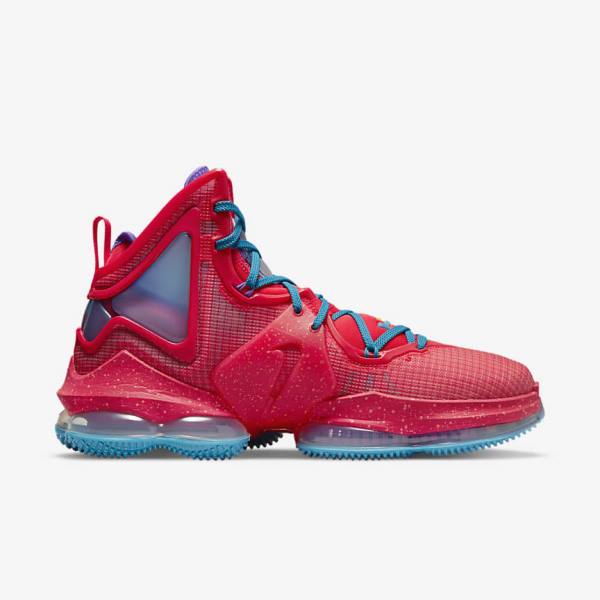 Zapatillas Baloncesto Nike LeBron 19 Hombre Rojas Azules Moradas Rojas | NK857SNG