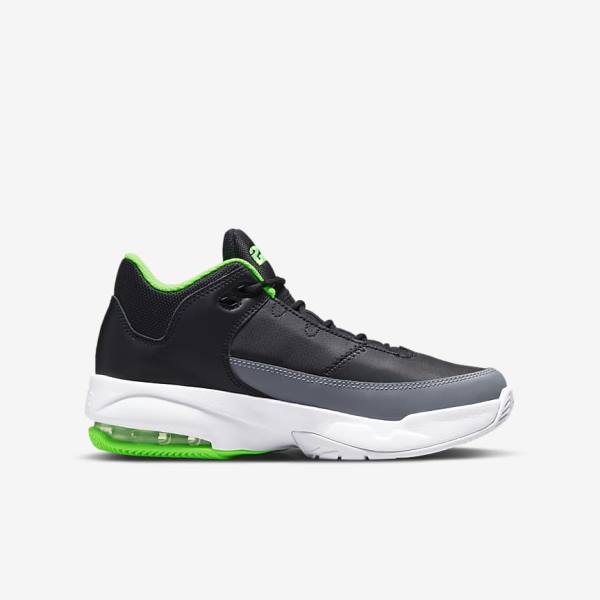 Zapatillas Jordan Nike Jordan Max Aura 3 Older Niños Negras Gris Blancas Verde | NK601SEF