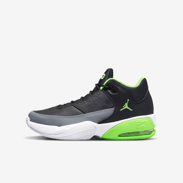 Zapatillas Jordan Nike Jordan Max Aura 3 Older Niños Negras Gris Blancas Verde | NK601SEF