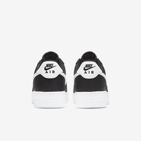 Zapatillas Nike Air Force 1 07 Hombre Negras Blancas | NK326JVZ