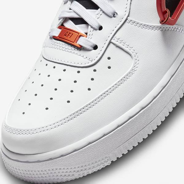 Zapatillas Nike Air Force 1 07 Premium Hombre Blancas Burdeos Rojas Negras | NK371EVY