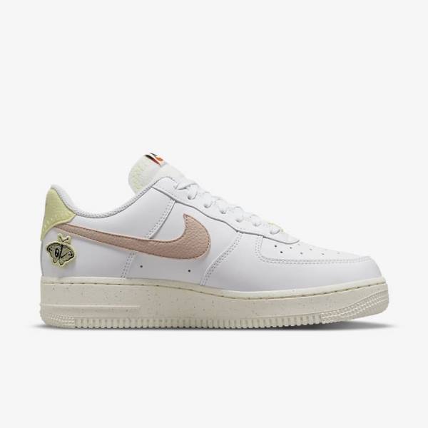 Zapatillas Nike Air Force 1 07 SE Mujer Blancas Azules Rosas | NK841ZRT