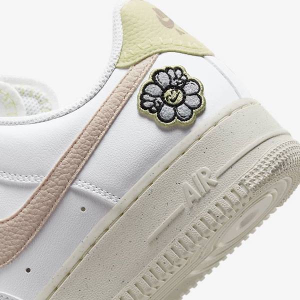 Zapatillas Nike Air Force 1 07 SE Mujer Blancas Azules Rosas | NK841ZRT