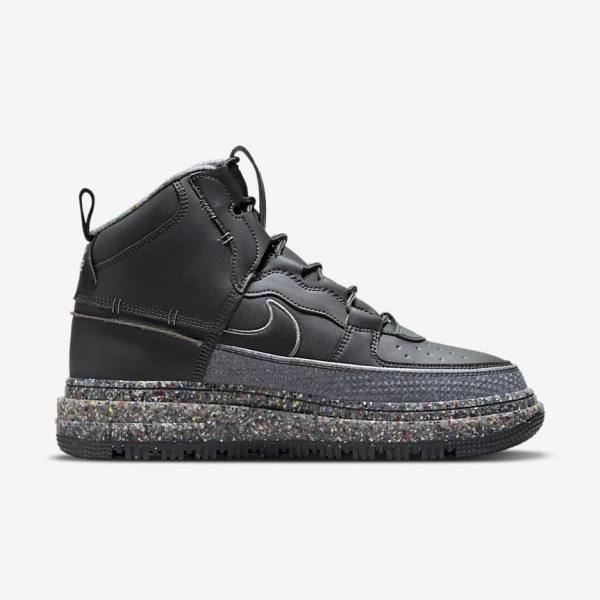 Zapatillas Nike Air Force 1 Boot Hombre Gris Oscuro Negras | NK750USD