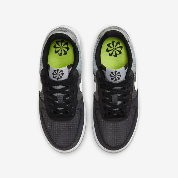 Zapatillas Nike Air Force 1 Crater Older Niños Negras Blancas | NK532NIW