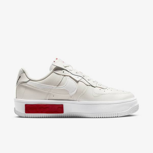 Zapatillas Nike Air Force 1 Fontanka Mujer Blancas Rojas | NK149PYD