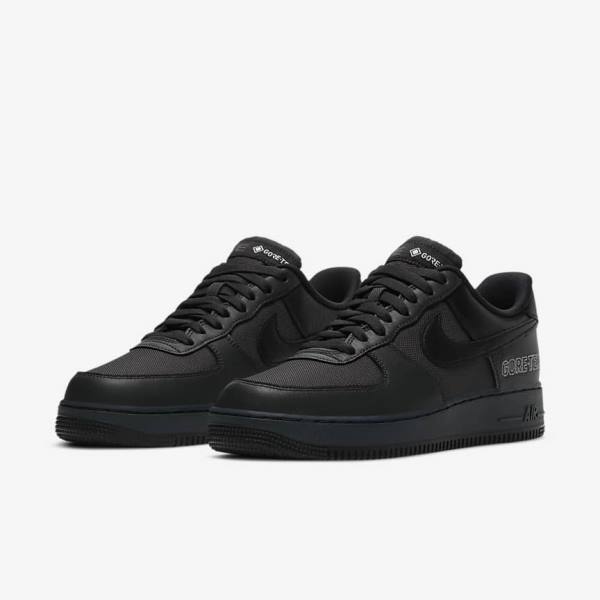 Zapatillas Nike Air Force 1 GTX Hombre Gris Oscuro Negras | NK375DGP