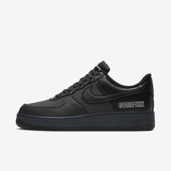 Zapatillas Nike Air Force 1 GTX Hombre Gris Oscuro Negras | NK375DGP