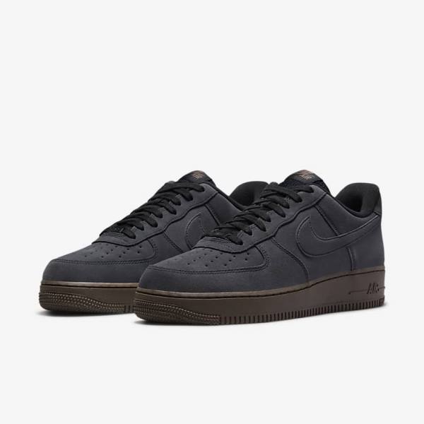 Zapatillas Nike Air Force 1 Hombre Blancas Chocolate Oscuro | NK591DQX