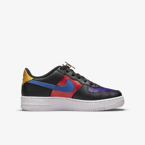 Zapatillas Nike Air Force 1 LV8 EMB Older Niños Negras Turquesa Moradas Rojas | NK063RXI