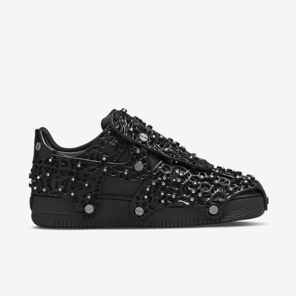 Zapatillas Nike Air Force 1 LXX x Swarovski Mujer Negras Metal Plateadas Negras | NK276IZU