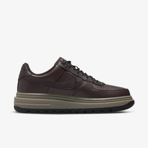 Zapatillas Nike Air Force 1 Luxe Hombre Marrones Negras Marrones Oscuro | NK098KQG