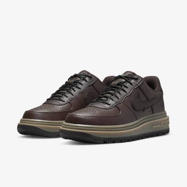 Zapatillas Nike Air Force 1 Luxe Hombre Marrones Negras Marrones Oscuro | NK098KQG