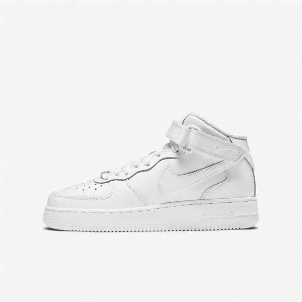 Zapatillas Nike Air Force 1 Mid LE Older Niños Blancas | NK089IPJ