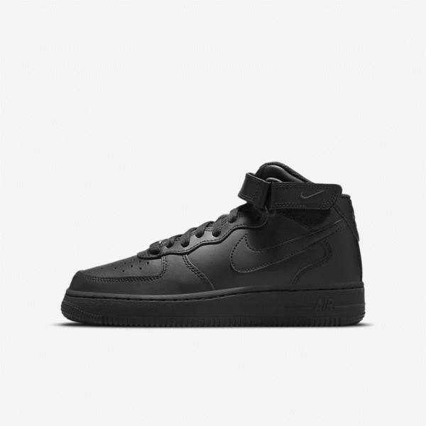 Zapatillas Nike Air Force 1 Mid LE Older Niños Negras | NK267FYD