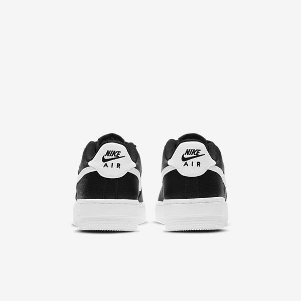 Zapatillas Nike Air Force 1 Older Niños Negras Blancas | NK803DJE