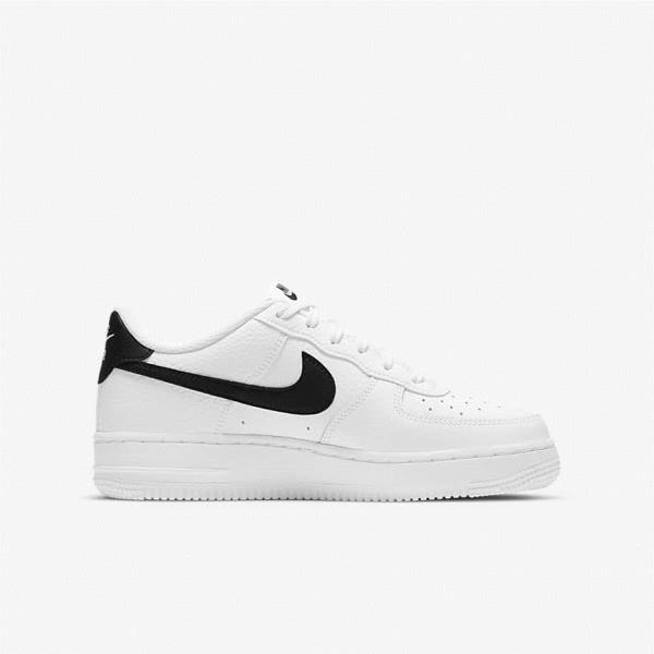 Zapatillas Nike Air Force 1 Older Niños Blancas Negras | NK874HPZ