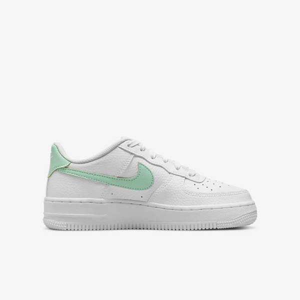 Zapatillas Nike Air Force 1 Older Niños Blancas Verde Menta | NK901XJF