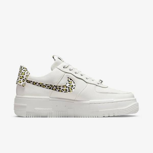 Zapatillas Nike Air Force 1 Pixel SE Mujer Limón Claro Negras | NK206YQZ