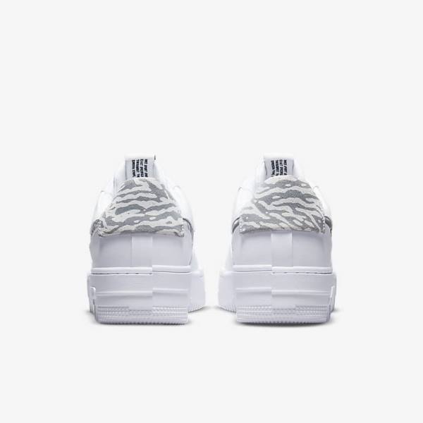 Zapatillas Nike Air Force 1 Pixel SE Mujer Blancas Gris Blancas | NK761HTV