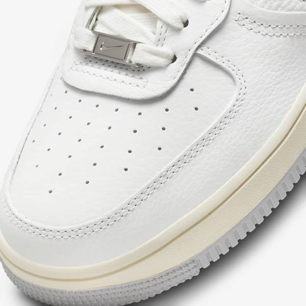 Zapatillas Nike Air Force 1 Sculpt Mujer Blancas Plateadas | NK079LIZ