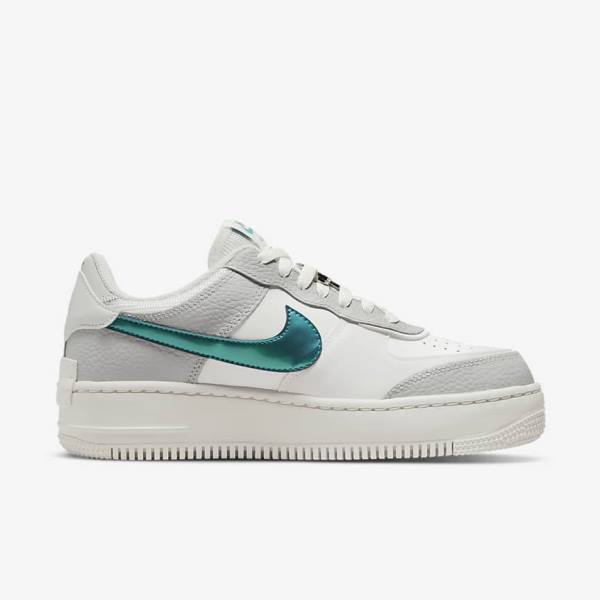 Zapatillas Nike Air Force 1 Shadow Mujer Blancas Gris Blancas | NK314HCT