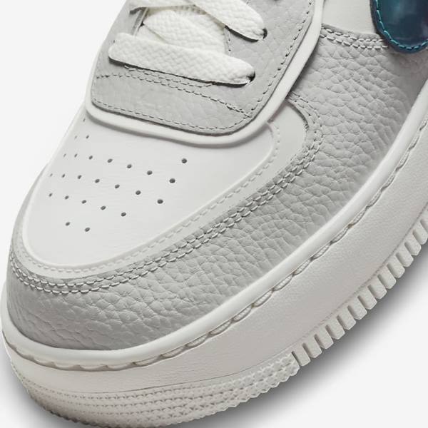 Zapatillas Nike Air Force 1 Shadow Mujer Blancas Gris Blancas | NK314HCT