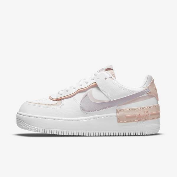 Zapatillas Nike Air Force 1 Shadow Mujer Blancas Rosas Rosas Gris | NK781HVK