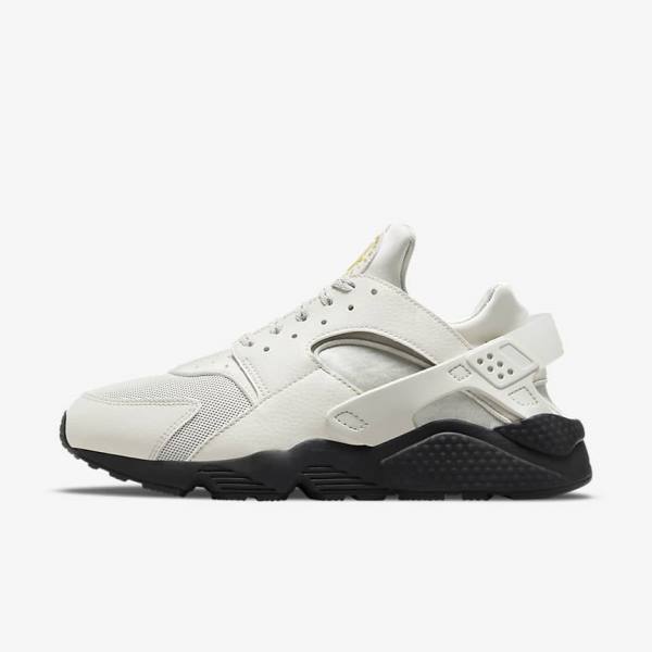 Zapatillas Nike Air Huarache Hombre Beige Claro Negras Plateadas Doradas | NK687KDE