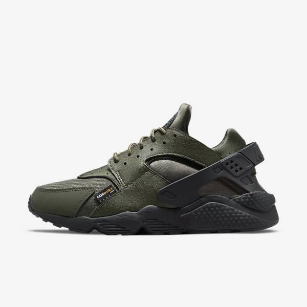 Zapatillas Nike Air Huarache Hombre Kaki Negras Doradas Kaki | NK248HJA