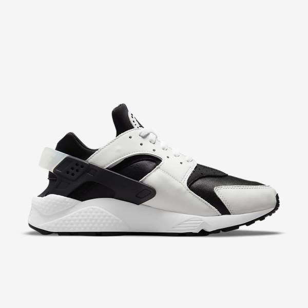 Zapatillas Nike Air Huarache Hombre Negras Blancas | NK273WMV