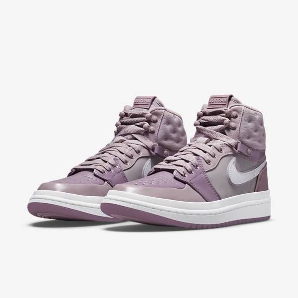 Zapatillas Nike Air Jordan 1 Acclimate Mujer Moradas Gris Blancas | NK376LRM