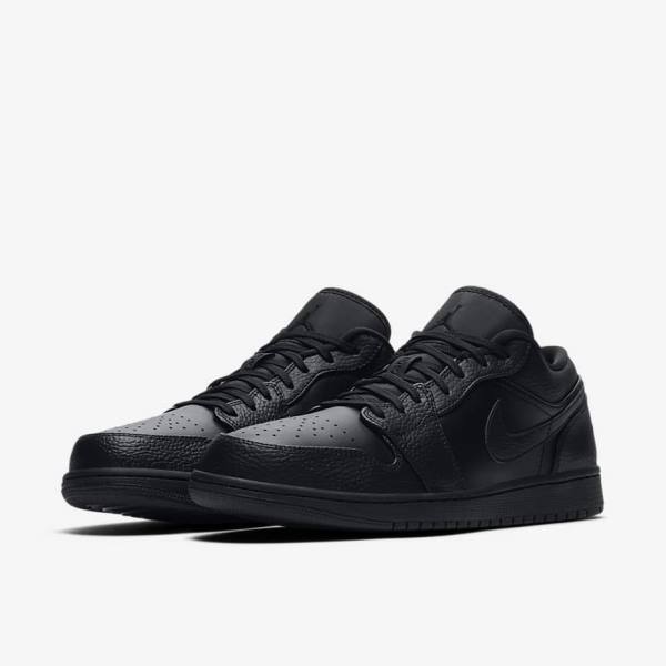 Zapatillas Nike Air Jordan 1 Low Hombre Negras | NK032HQN