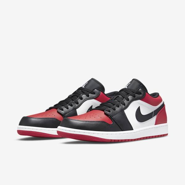 Zapatillas Nike Air Jordan 1 Low Hombre Rojas Negras Blancas | NK567DSK