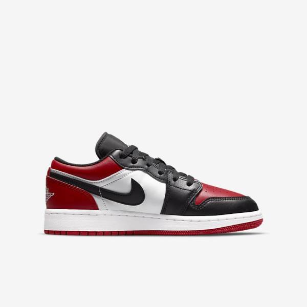 Zapatillas Nike Air Jordan 1 Low Older Niños Rojas Negras Blancas | NK250JNE