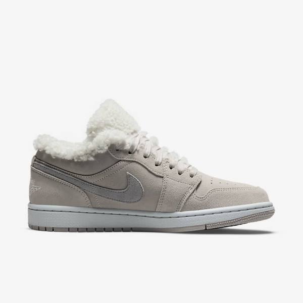 Zapatillas Nike Air Jordan 1 Low SE Mujer Gris Gris Blancas | NK493UAJ