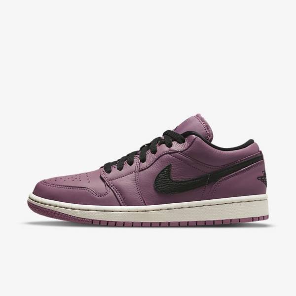 Zapatillas Nike Air Jordan 1 Low SE Mujer Beige Claro Negras | NK957FRZ