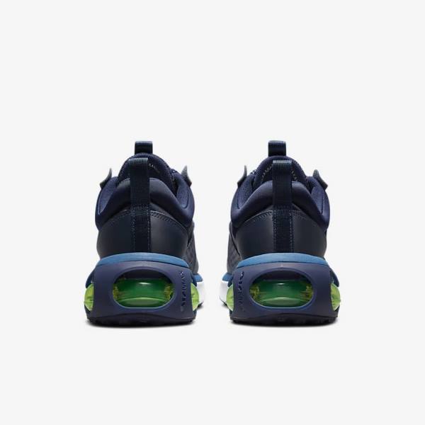 Zapatillas Nike Air Max 2021 Hombre Obsidian Verde Claro Azules Blancas | NK189CUS