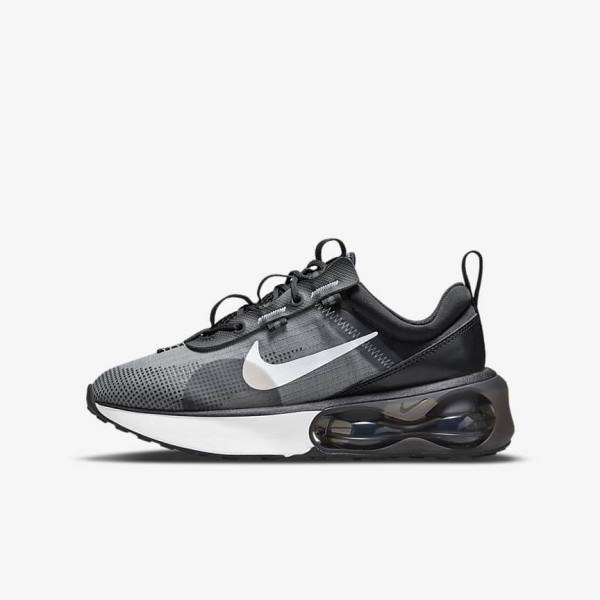 Zapatillas Nike Air Max 2021 Older Niños Negras Gris Blancas | NK976FLV