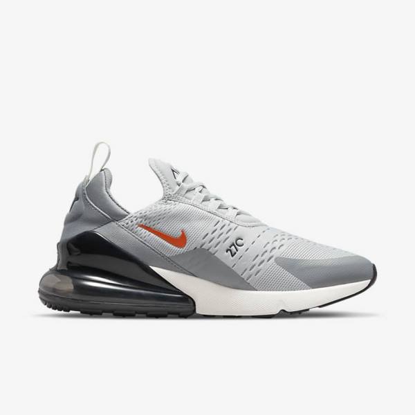 Zapatillas Nike Air Max 270 Hombre Gris Naranjas | NK139HKR